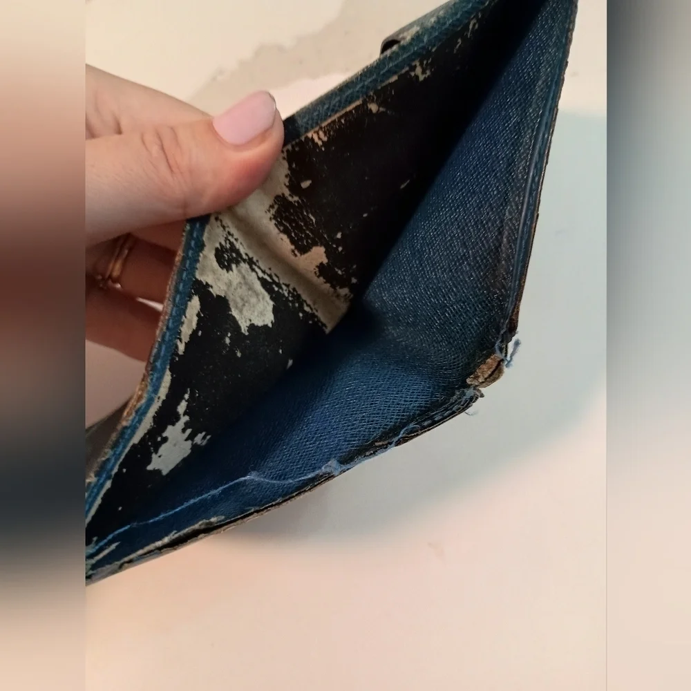 Louis Vuitton men's wallet blue
